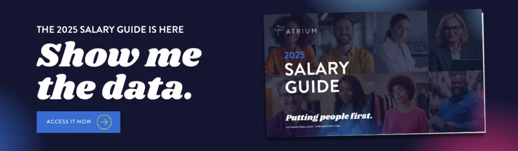 the 2025 salary guide is here. show me the data. access it now.