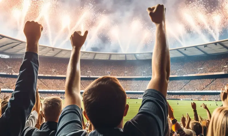 stadium full of cheering fans